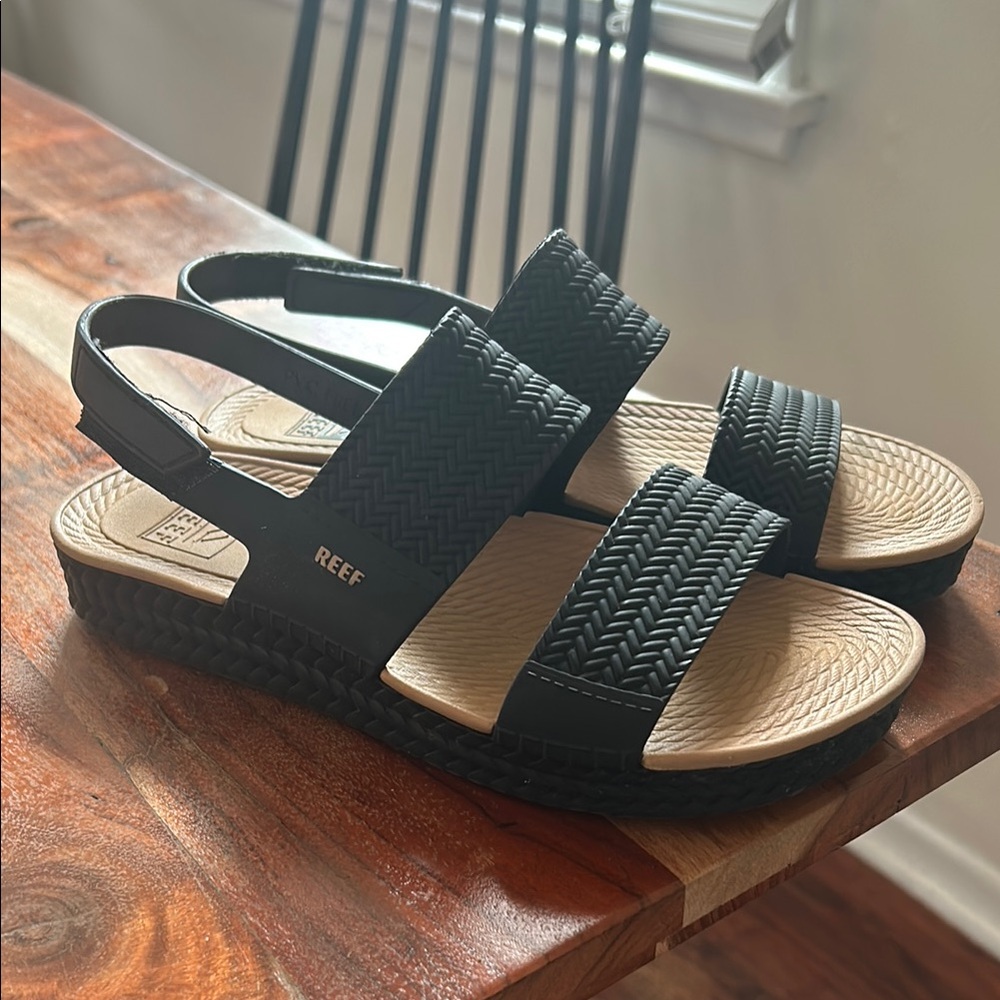Reef Black and Tan Sandals Comfortable and Stylish